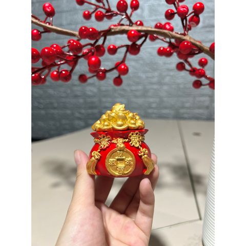 Tượng thần tài và cây kim tiền (TH113)