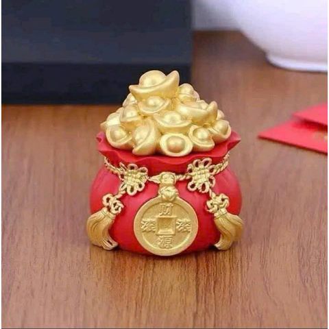 Tượng thần tài và cây kim tiền (TH113)