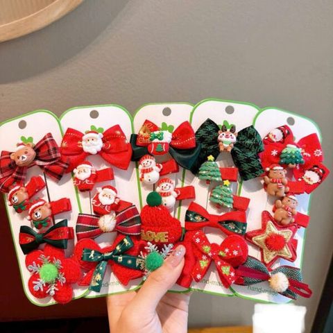 Set kẹp tóc Noel siêu xinh cho bé gái (TH122)