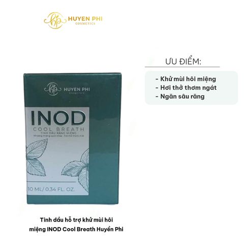 Tinh Dầu Khử Mùi Hôi Miệng INOD Cool Breath Huyền Phi - Hỗ Trợ Thư Giãn Hơi Thở Từ Nguyên Liệu Thiên Nhiên 10ml