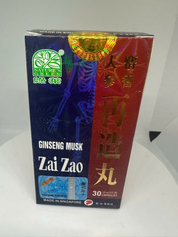 Viên uống Ginseng Musk Zai Zao Wan xuất xứ Singapore - Hộp 30 viên