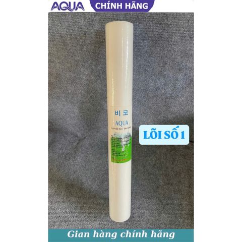 Lõi lọc nước AQUA chính hãng - Bộ lõi lọc thô 1 2 3 20 inch