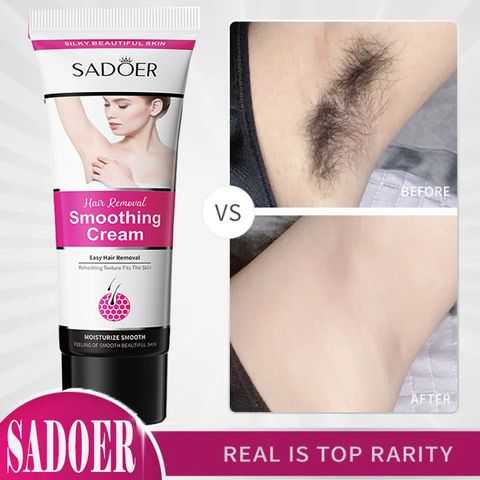 SADOER Kem tẩy lông 50g triệt lông nách/ chân/ tay/ vùng kín/ toàn thân ann toànn không đau không gây kích ứng
