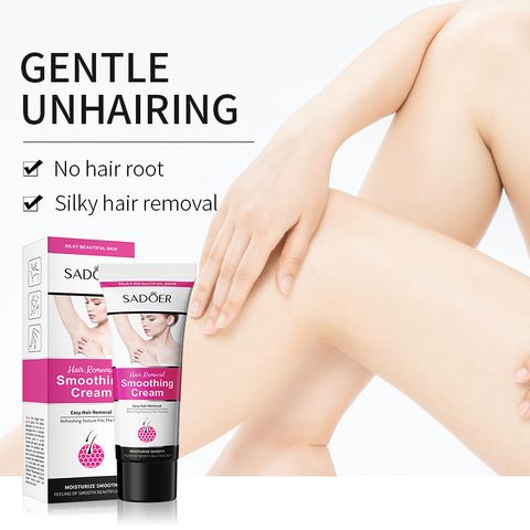 SADOER Kem tẩy lông 50g triệt lông nách/ chân/ tay/ vùng kín/ toàn thân ann toànn không đau không gây kích ứng