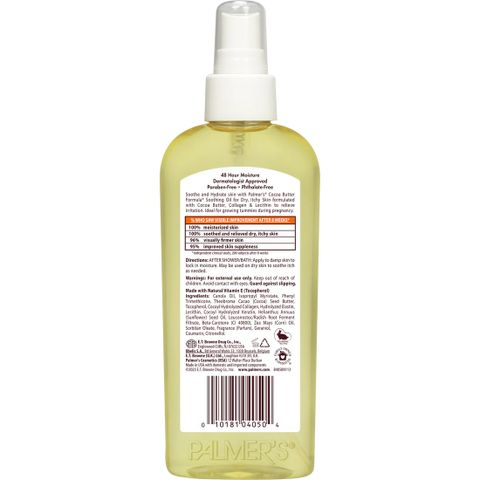 Dầu dưỡng da hỗ trợ giảm nhanh khô ngứa cho mẹ bầu Palmer's Soothing Oil for Dry Itchy Skin 150ml