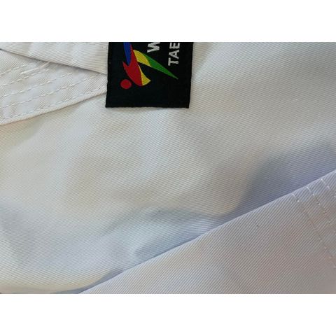 [ Tặng Kèm Đai Trắng ] Võ Phục Taekwondo Phong Trào Cổ Trắng Vải Kaki