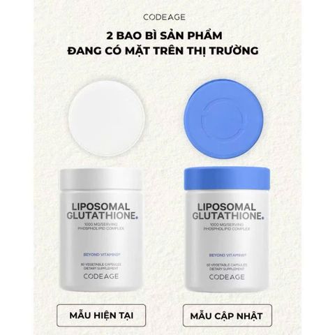 (Mỹ) Codeage Liposomal Glutathione Viên Uống Hỗ Trợ Trắng Da Thải Độc Gan Nhập Khẩu Chính Hãng