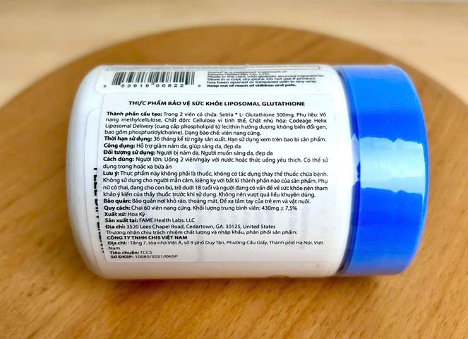 (Mỹ) Codeage Liposomal Glutathione Viên Uống Hỗ Trợ Trắng Da Thải Độc Gan Nhập Khẩu Chính Hãng