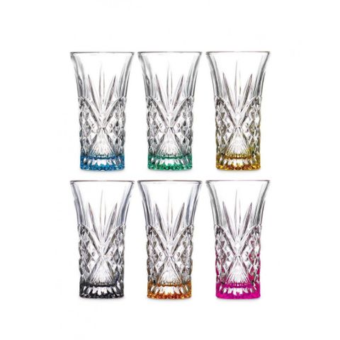 BỘ LY VODKA PHA LÊ GODINGER DUBLIN, NHIỀU MÀU, 6 CHIẾC