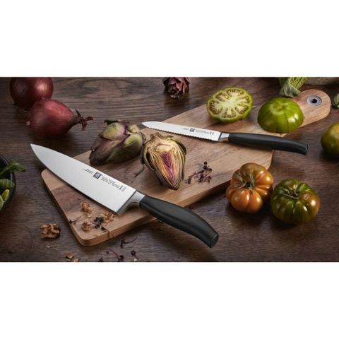 BỘ DAO TỰ MÀI  Zwilling FIVE STAR ĐẾ TRE TỰ NHIÊN
