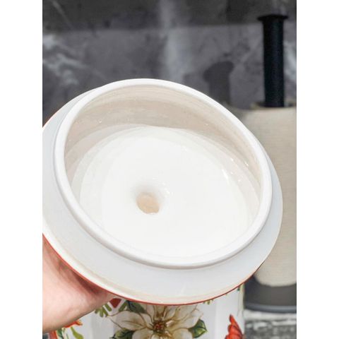 Hũ sứ Magrace hình chim chào mào đỏ dung tích 3 lít