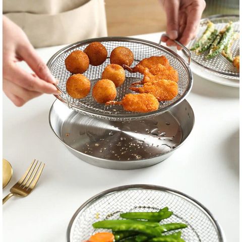 Set Khay Kèm Vỉ Lưới Lọc Dầu (TH299)