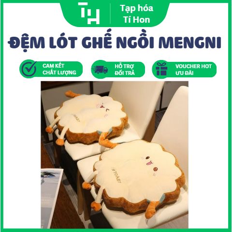 Đệm lót ghế ngồi MENGNI dày dặn họa tiết hoạt hình dễ thương (TH300)