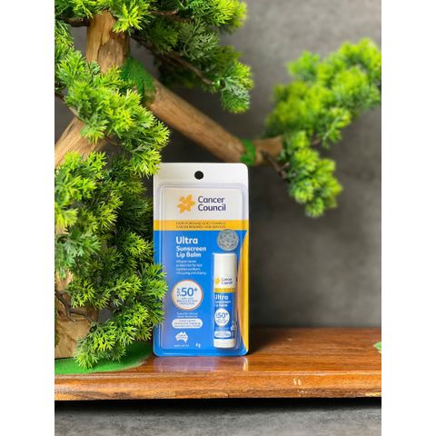 Son Dưỡng Môi Chống Nắng cho môi Cancer Council Ultra Sunscreen Lip Balm SPF50+ 4g