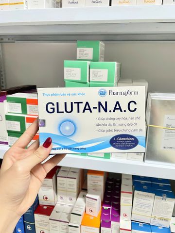 Viên uống làm sáng da Pharmaform Gluta-N.A.C - Hỗ trợ chống oxy hóa sáng da, 30 viên