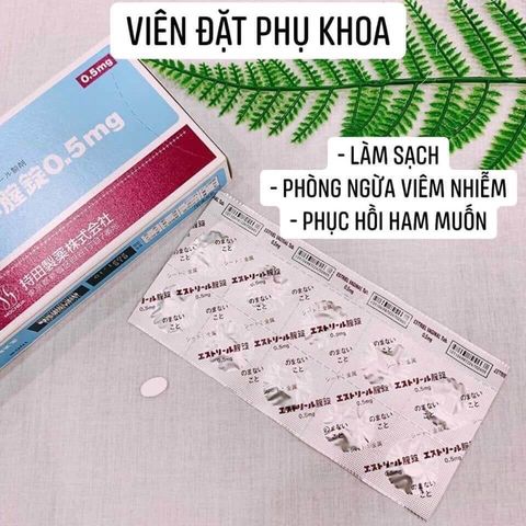 Viên nén đặt chống viêm “cô bé” se khít EStoril 0.5mg Nhật Bản