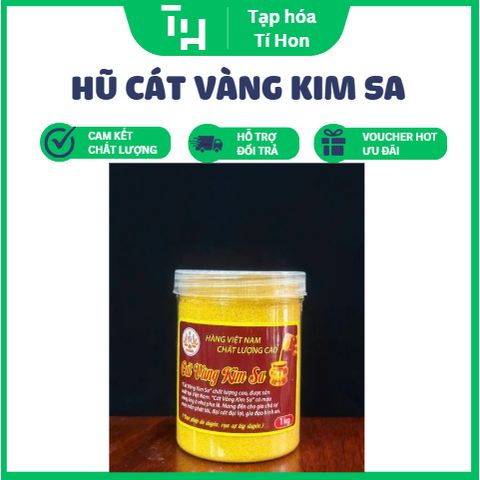 Hũ 1kg cát vàng kim sa để lư hương (TH317)