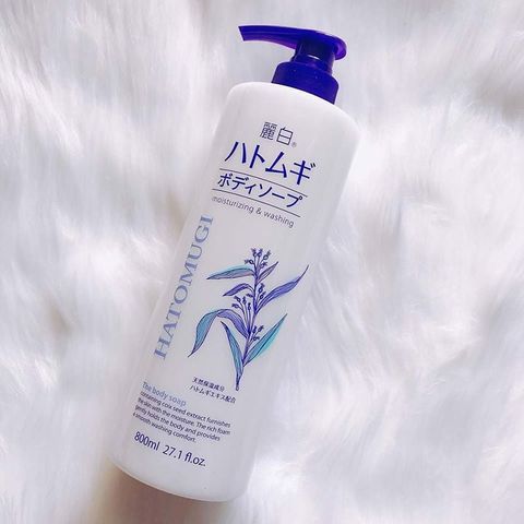 Sữa Tắm Hatomugi Dưỡng Ẩm & Dưỡng trắng 800ml - Chiết Xuất Ý Dĩ Nhật Bản, Giúp Da Mịn Màng & Tươi Sáng Chống Khô Rát 738789