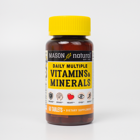 [Nhập khẩu] Mason Natural Daily Multiple Vitamins With Minerals - Bổ sung vitamin cho cơ thể (60v)