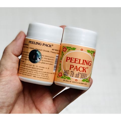 Hộp keo lột mụn cám, mụn đầu đen Peeling Pack 60g(Tặng kèm 8 mặt nạ giấy)- Hoặc 25g(Tặng kèm 3 mặt nạ giấy)