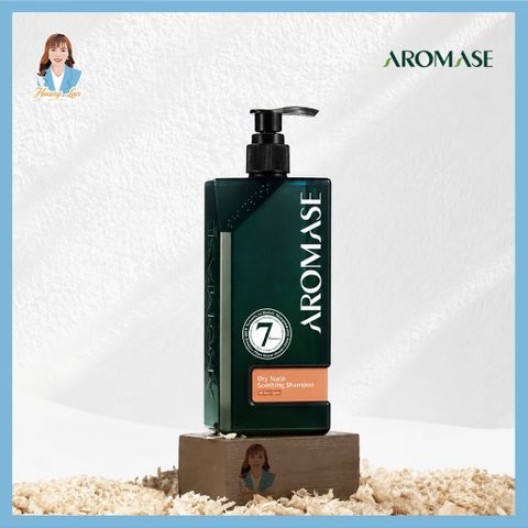 Dầu gội làm dịu da đầu cho da đầu khô, gàu, ngứa Đài Loan AROMASE Dry Scalp Soothing Shampoo 400ml