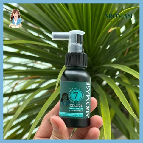 Xịt dưỡng tóc, giảm viêm da đầu Đài Loan AROMASE Herbal Cooling Scalp Care Spray 40ml - cho da dầu
