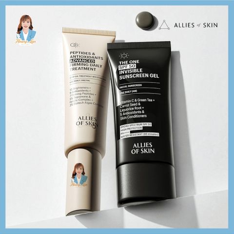 Kem chống nắng dạng gel Singapore Allies Of Skin The One SPF 50 Invisible Sunscreen Gel 50ml