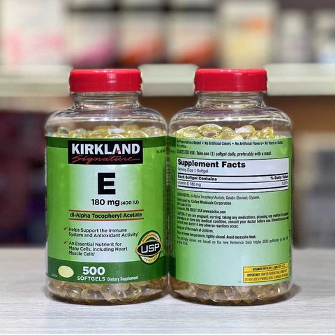 Vitamin E 180mg Kirkland Signature USA 500 viên