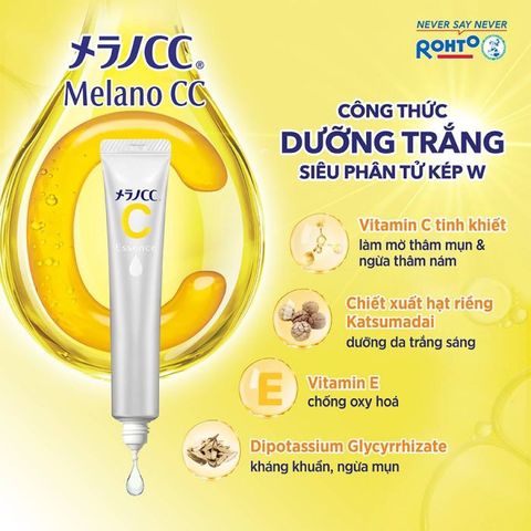 Serum Melano CC Whitening -Tinh chất vitamin C dưỡng trắng da, chống nám