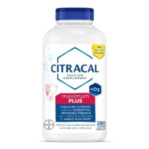 Viên Canxi Citracal Calcium Citrate D3 Maximum 280 viên Mỹ