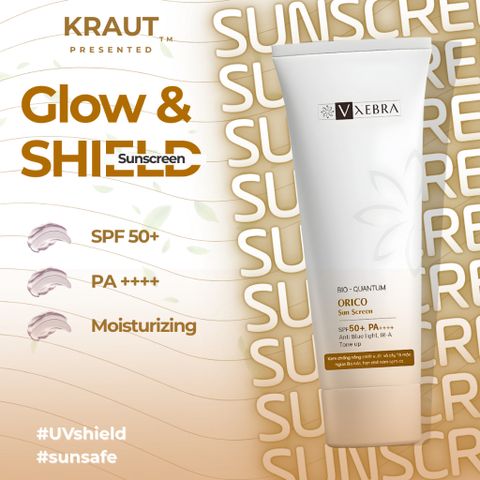 [Organic] Kem Chống Nắng Vxebra SPF50+ chống nắng hiệu quả PA ++++, thấm nhanh & không bết dính 50mL