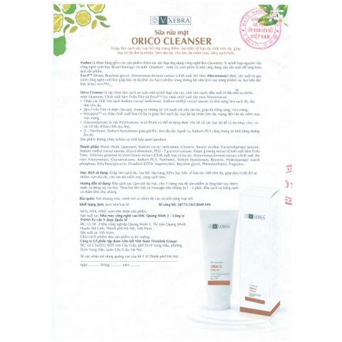 [Organic] Kem Chống Nắng Vxebra SPF50+ chống nắng hiệu quả PA ++++, thấm nhanh & không bết dính 50mL