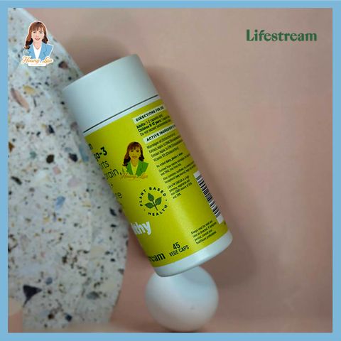 Viên uống omega3 thuần chay từ Tảo biển New Zealand Lifestream Vegan Omega-3 (45 viên)