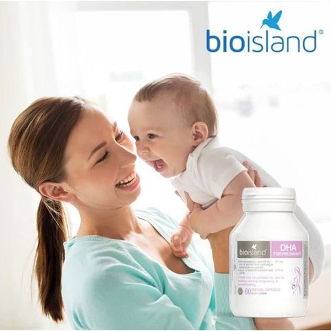 Viên Uống DHA Bioisland Cho Mẹ Bầu Và Sau Sinh Giúp Tăng Cường Trí Não Cho Mẹ - Phát Triển Não Bộ Thai Nhi