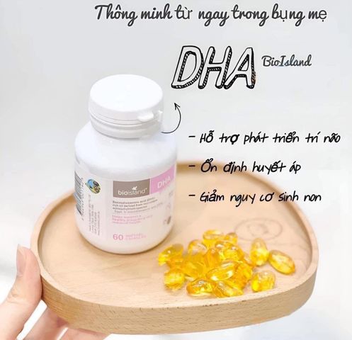 Viên Uống DHA Bioisland Cho Mẹ Bầu Và Sau Sinh Giúp Tăng Cường Trí Não Cho Mẹ - Phát Triển Não Bộ Thai Nhi