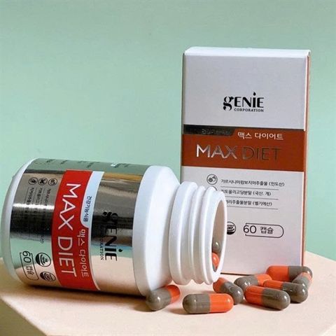 Viên uống giảm cân Genie MAX DIET 60 viên Hàn Quốc – hỗ trợ kiểm soát cân nặng