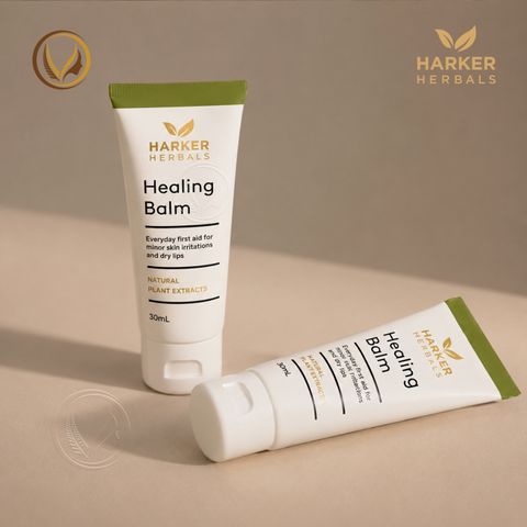 Cao xoa dịu vết thương, phục hồi da khô, môi nứt nẻ, côn trùng cắn Harker Herbals Healing Balm 30ml