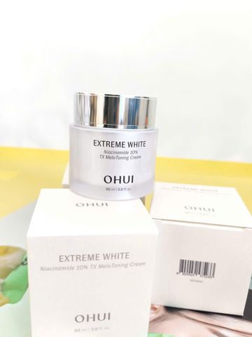 Kem Dưỡng Sáng Da Chuyên Sâu OHUI Extreme White Niacinamide 10% TX Melatoning Cream 60ml