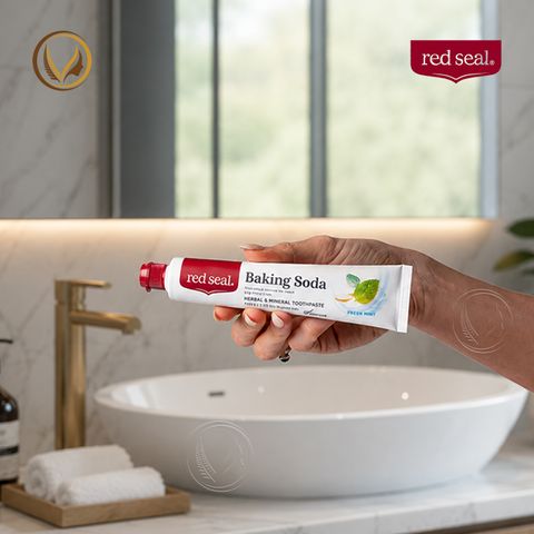 Kem đánh răng baking soda và bạc hà tươi mát Red Seal Baking Soda Toothpaste Fresh Mint 100g