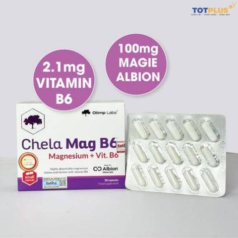 2 Hộp Chela Mag B6 - Bổ Sung Magie Và Vitamin B6 Giúp Giảm Căng Thẳng, Mệt Mỏi, Tốt Cho Thần Kinh