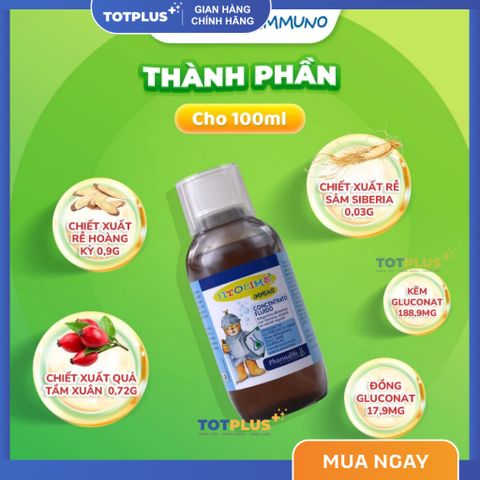 Fitobimbi Immuno - Tăng Đề Kháng Cho Trẻ – Hỗ Trợ Miễn Dịch, Giảm Ốm Vặt