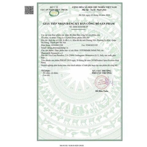 Fitobimbi Immuno - Tăng Đề Kháng Cho Trẻ – Hỗ Trợ Miễn Dịch, Giảm Ốm Vặt