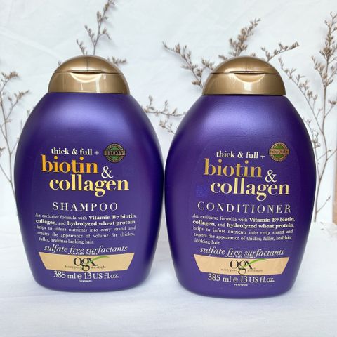 Gội xả BIOTIN COLLAGEN tím giúp mọc tóc,ngăn rụng tóc,xử lý các vấn đề tóc thưa,tóc mỏng,tóc khô,dễ gãy rụng