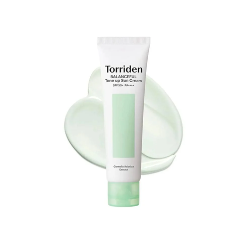 Kem Chống Nắng Nâng Tone Torriden Balanceful Cica Tone Up Sun Cream SPF50+  Chính Hãng