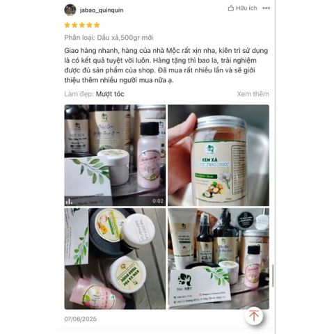 Dầu xả mắc ca phục hồi, dưỡng tóc bóng mượt [Mua 2 tặng xịt bưởi]