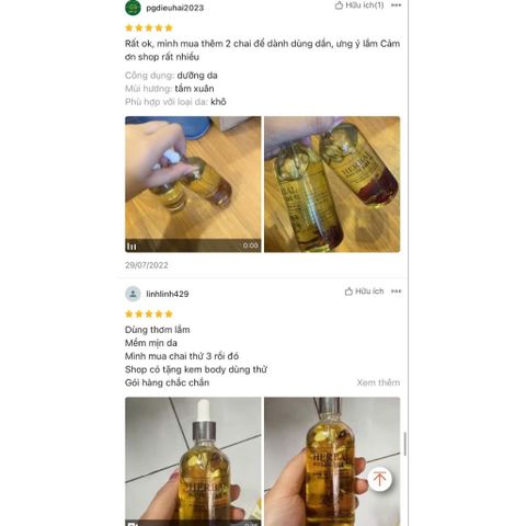 BODY OIL - Dầu dưỡng ẩm, Sáng bóng da 100ml [Tặng kem body 50gr]