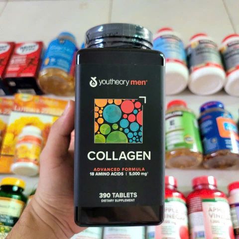 ‼️COLAGEN DÀNH CHO NAM ‼️ Xuất xứ mỹ 🇺🇸  🙋‍♂️💁‍♂️ Collagen Youtheory Men's Type 1 2 & 3 lọ 390 viên