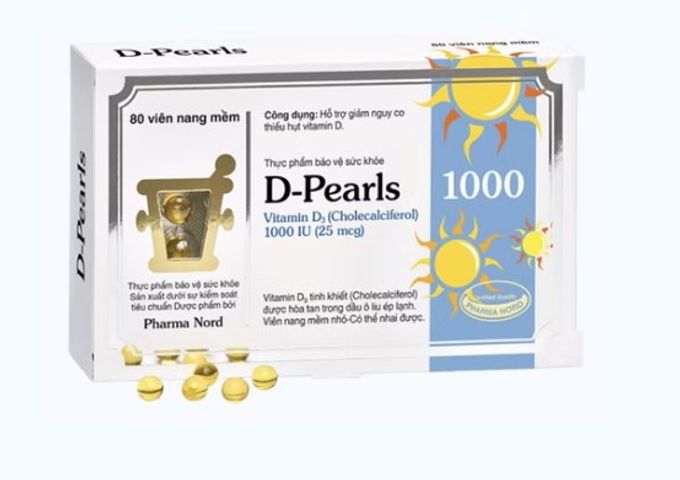 [Nhập Khẩu] PHARMA NORD D -Pearls Vitamin D3 1000IU hỗ trợ răng, xương, cơ hệ thống miễn dịch (80v)