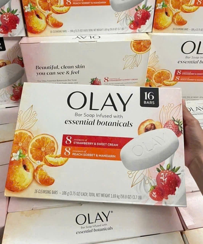 LỐC GỒM 16 XÀ BÔNG CỤC 2 MÙI HƯƠNG SIÊU THƠM MỸ OLAY