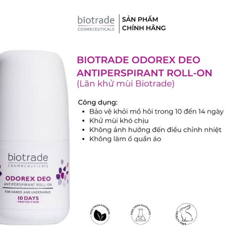 Lăn Khử Mùi Ngăn Mồ Hôi Biotrade Odorex Deo Roll On 20ml [hàng nhập khẩu]